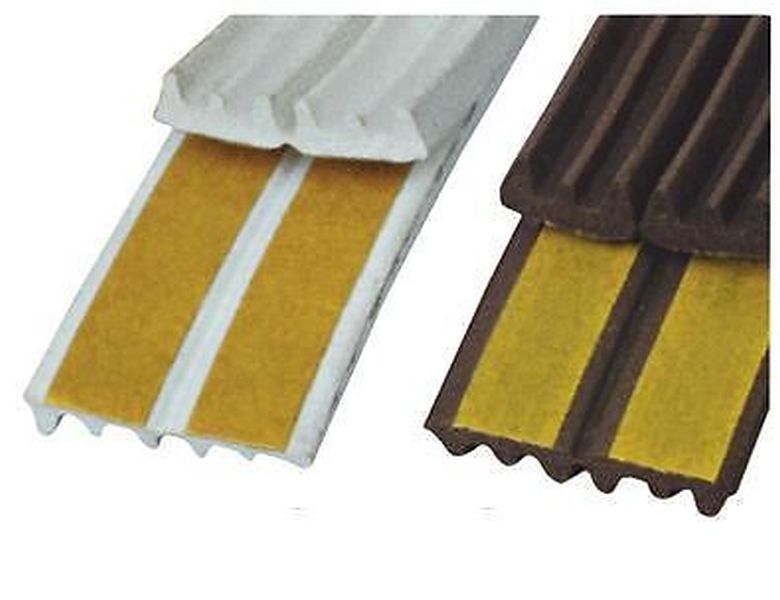 Parafreddo adesivo per porte e finestre 6 m profilo gomma colore bianco /  marrone MAURER - Hobby Center Foschini