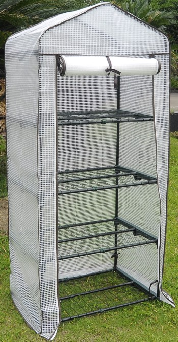 Serra Da Giardino Pinelands 186x120x190cm - 4 Ripiani In Metallo, Telo In PE, Struttura Acciaio