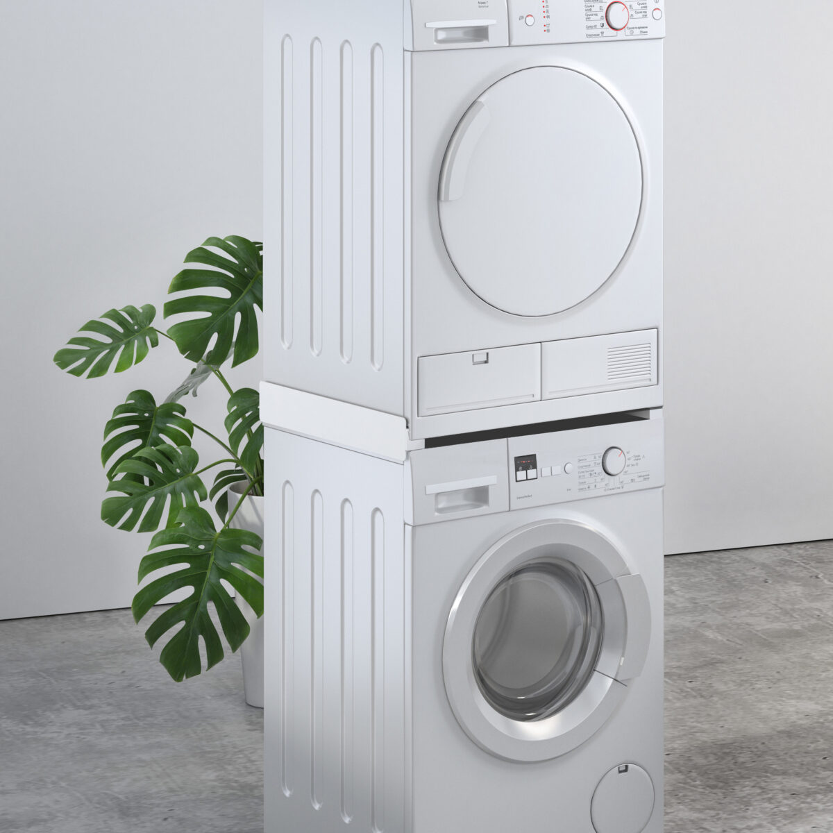 SUPERIOR tower pro kit colonna lavatrice + asciugatrice con cassetto estraibile 60 x 60 cm